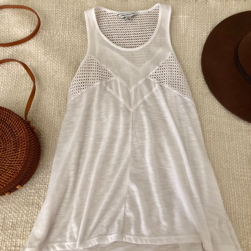 American Eagle Mesh Tank Top